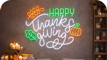  Thanksgiving Neon Signs to Warm Up Your Space