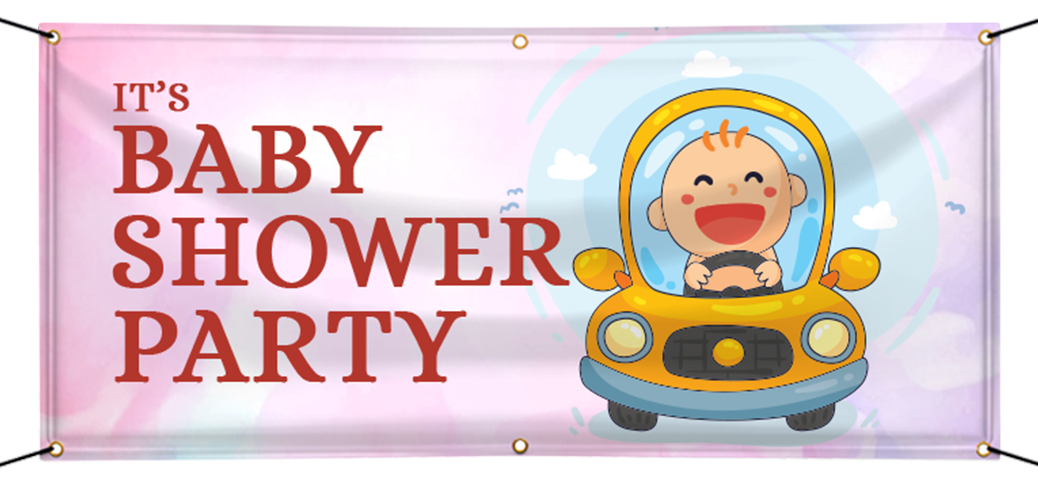 Custom baby shower store banners