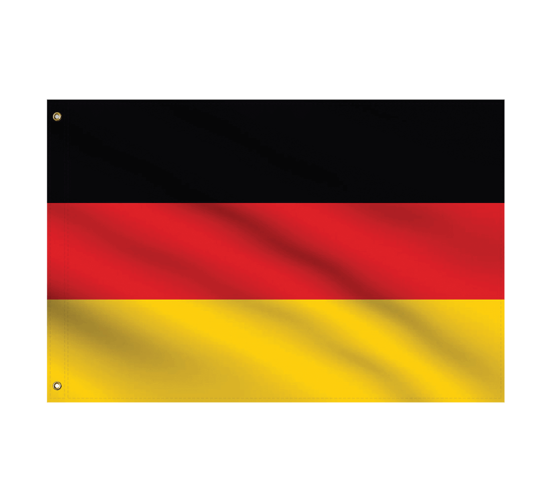 PEARL Deutschland Flagge Auto: Autofahnen-Set Deutschland, 2er-Set ( Deutschlandflagge)